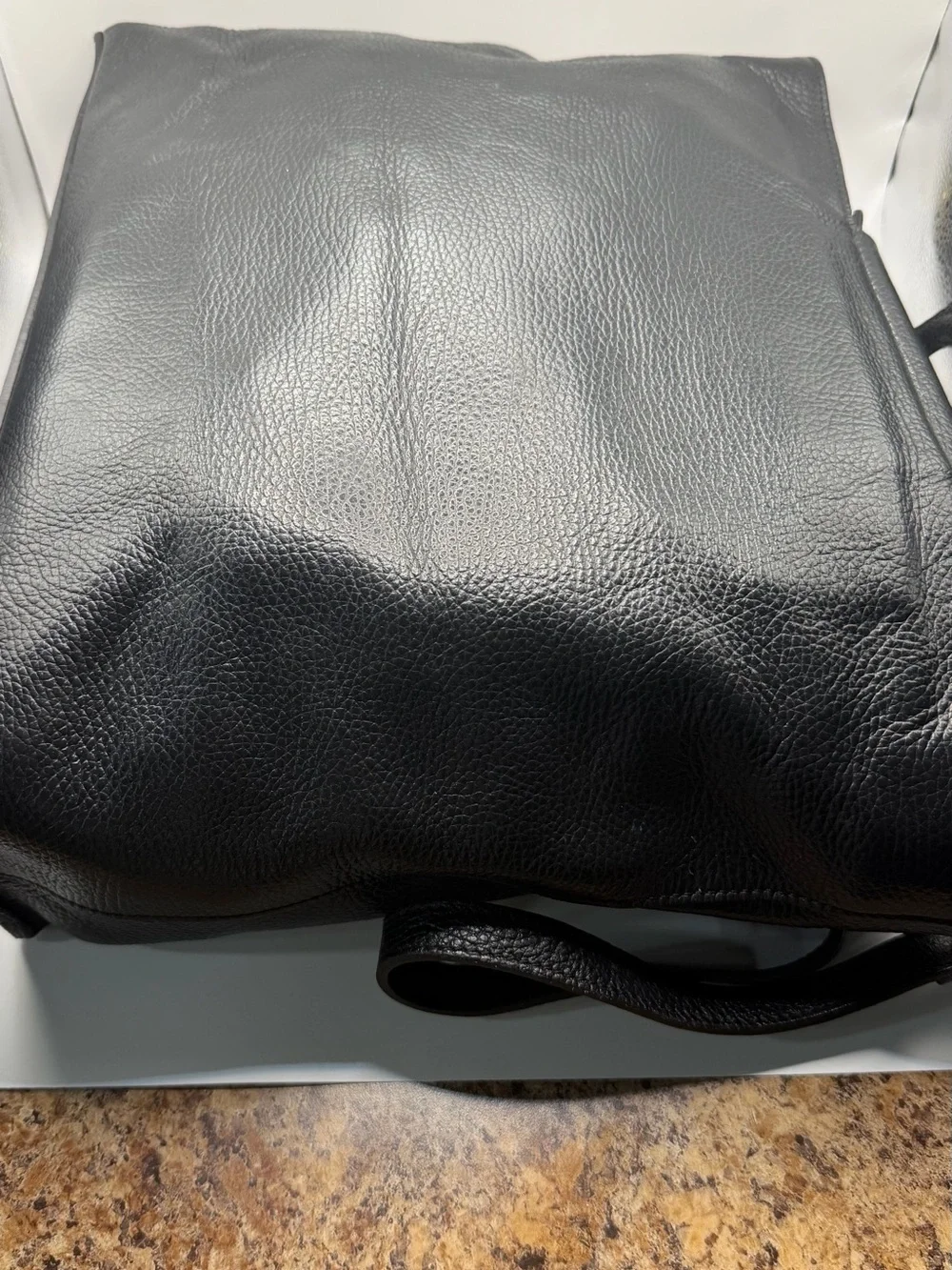 Classic Black Structured Tote Bag